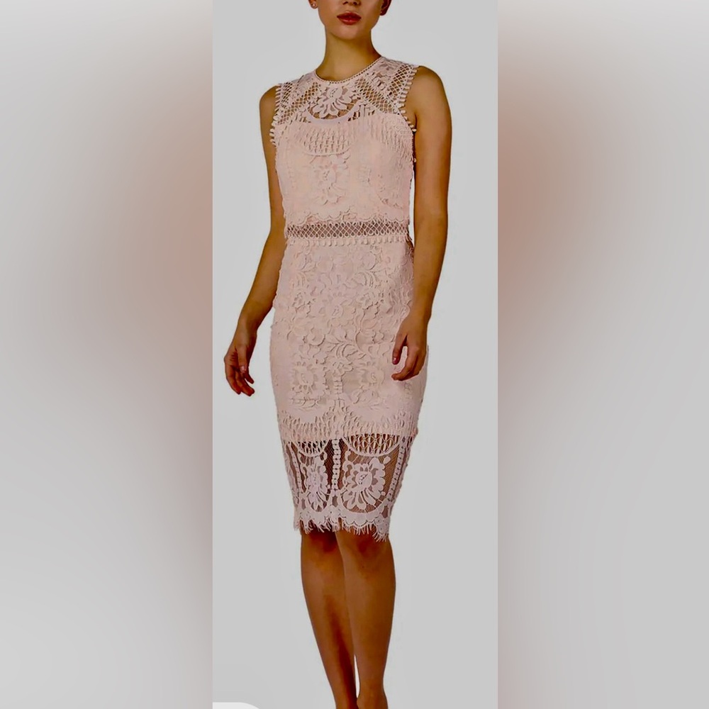 OCCASION BY Black tape
Blush Lace Dress Sz XS NWT